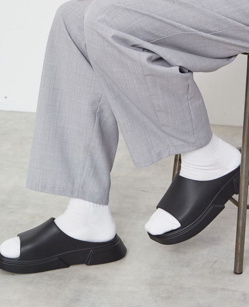 【Paes/ペイズ】Slide Basic Line | PAYES03 / リカバリーサンダル 詳細画像 ブラック 9