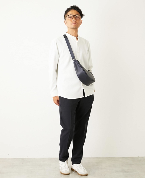 ウーリースラブオックス スタンダードバンドカラーシャツ 詳細画像 ホワイト 19