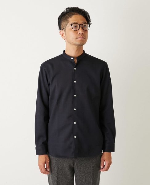 ウーリースラブオックス スタンダードバンドカラーシャツ 詳細画像 ホワイト 2