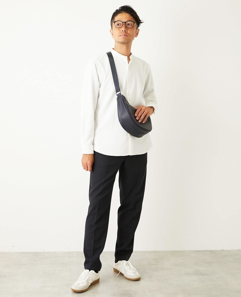 ウーリースラブオックス スタンダードバンドカラーシャツ 詳細画像 ホワイト 20