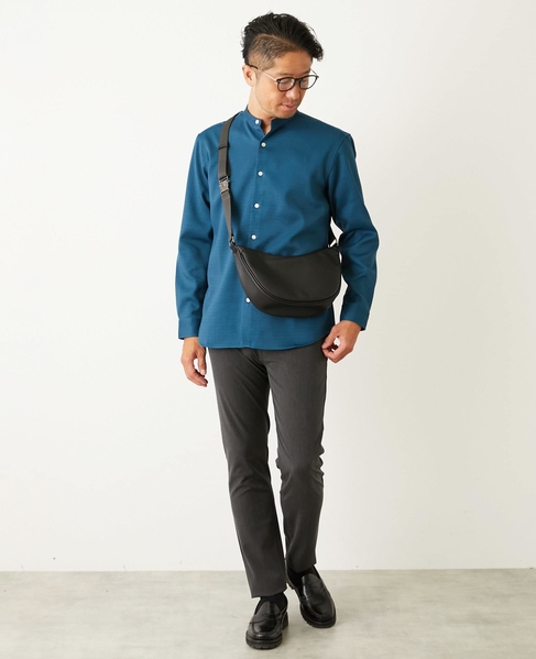 ウーリースラブオックス スタンダードバンドカラーシャツ 詳細画像 ホワイト 25