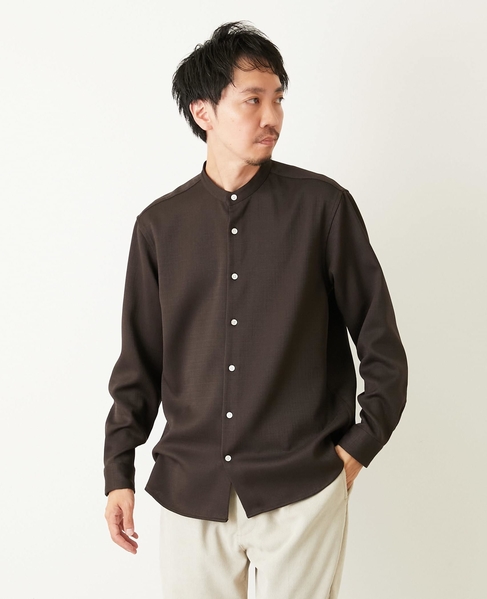 ウーリースラブオックス スタンダードバンドカラーシャツ 詳細画像 ホワイト 27