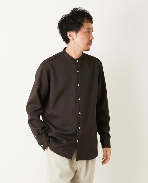 ウーリースラブオックス スタンダードバンドカラーシャツ 詳細画像 ホワイト 28