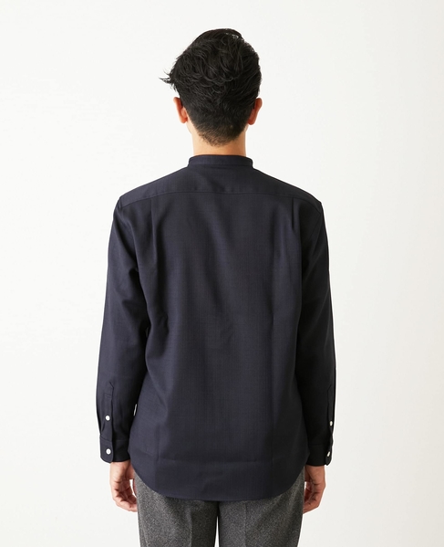 ウーリースラブオックス スタンダードバンドカラーシャツ 詳細画像 ホワイト 4