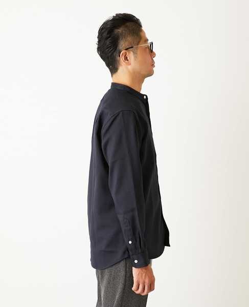 ウーリースラブオックス スタンダードバンドカラーシャツ 詳細画像 ホワイト 5