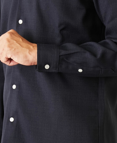 ウーリースラブオックス スタンダードバンドカラーシャツ 詳細画像 ホワイト 7