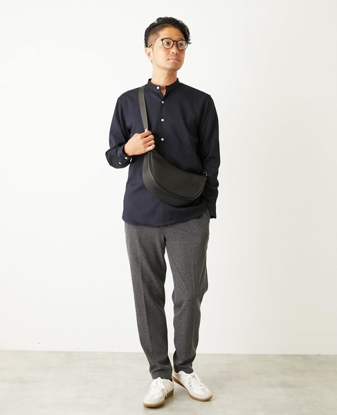 ウーリースラブオックス スタンダードバンドカラーシャツ 詳細画像 ブルーグリーン 8