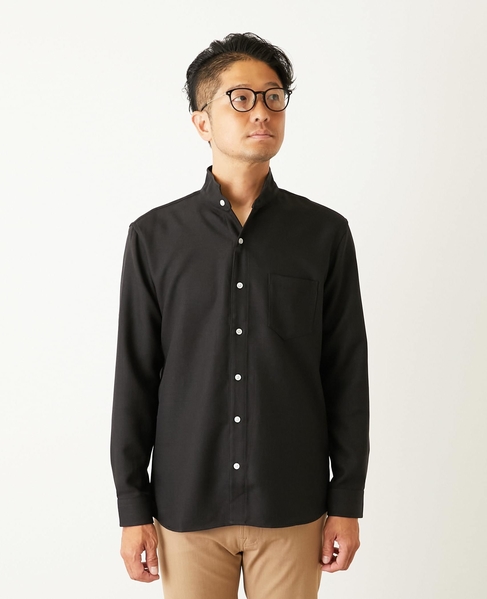 スリムフィットワンピースカラーシャツ 詳細画像 レッド 2