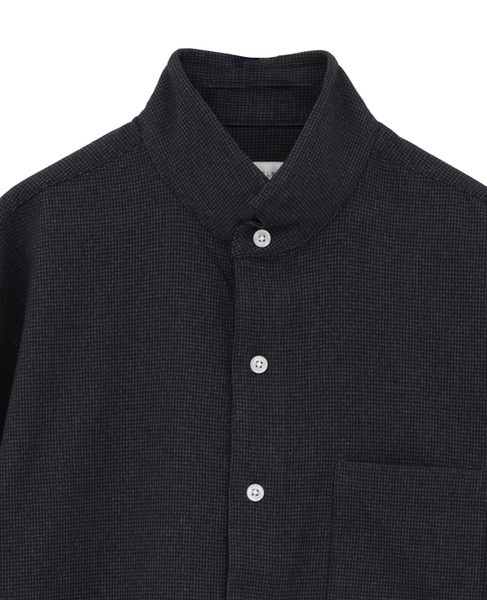 スリムフィットワンピースカラーシャツ 詳細画像 ネイビー 4