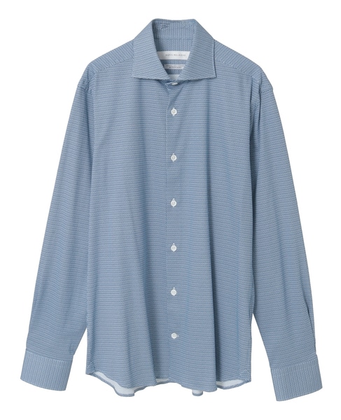 HITOYOSHIダブルネーム ｜ プレミアムコットンジャージ ワイドカラーシャツ 詳細画像 ネイビー 2