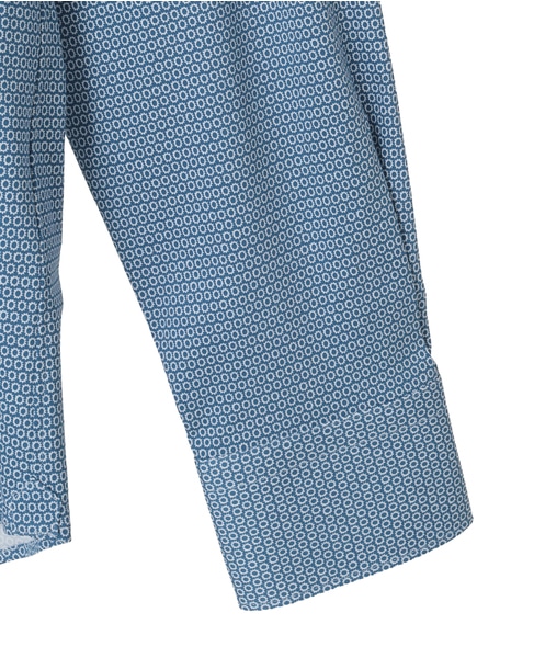 HITOYOSHIダブルネーム ｜ プレミアムコットンジャージ ワイドカラーシャツ 詳細画像 ネイビー 5