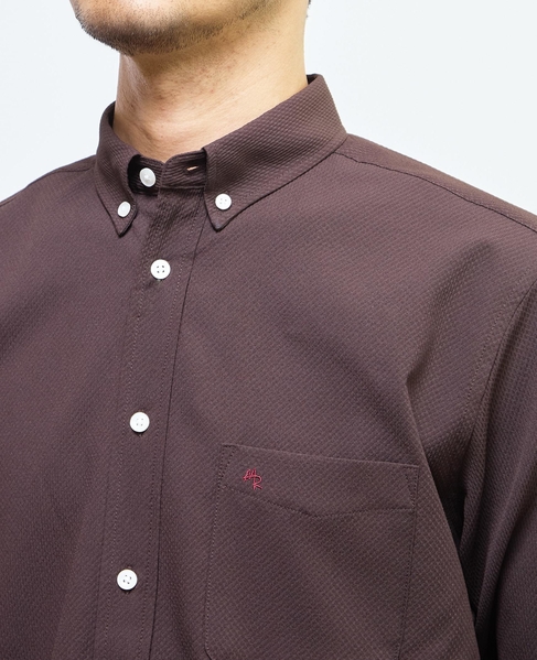 ドビーオックス スタンダードボタンダウンカラーシャツ 詳細画像 ブラウン 6