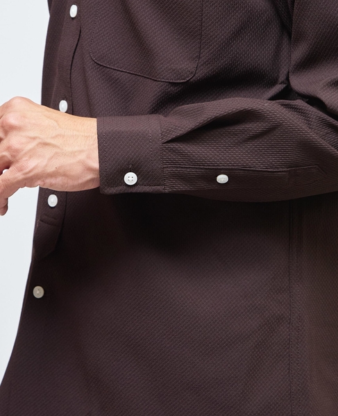 ドビーオックス スタンダードボタンダウンカラーシャツ 詳細画像 ブラウン 8