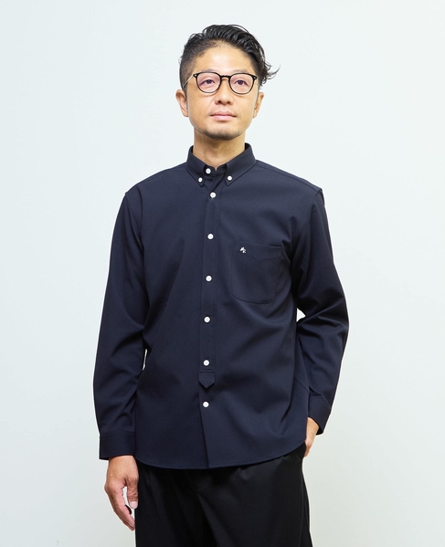 ドビーオックス スタンダードボタンダウンカラーシャツ 詳細画像 ネイビー 1