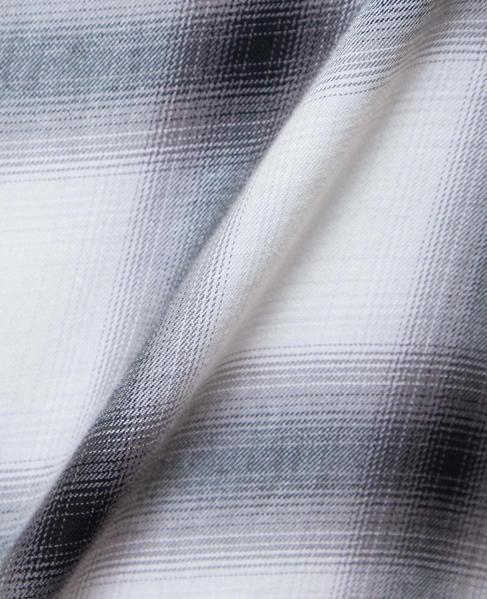 オンブレチェックオープンカラーシャツ 詳細画像 ライトグレー 12