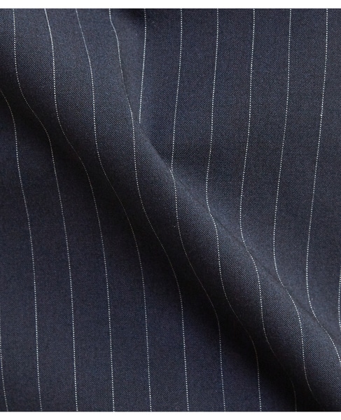 ウーリーピンストライプバンドカラーシャツ 詳細画像 グレー 12