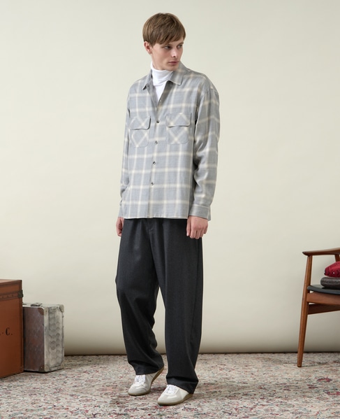 【1978 MEN'S MELROSE】ダブルポケットシャツ 詳細画像 グレー 11