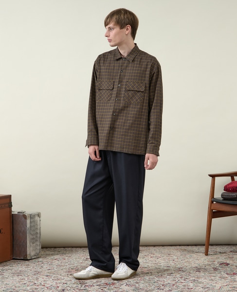 【1978 MEN'S MELROSE】ダブルポケットシャツ 詳細画像 グレー 14