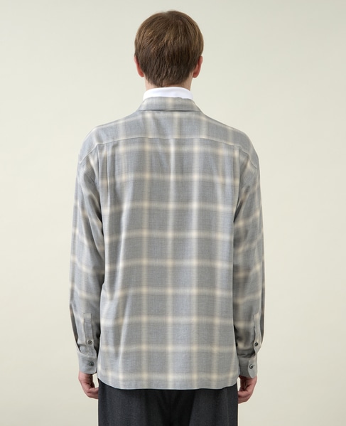 【1978 MEN'S MELROSE】ダブルポケットシャツ 詳細画像 グレー 4