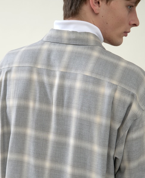 【1978 MEN'S MELROSE】ダブルポケットシャツ 詳細画像 グレー 9