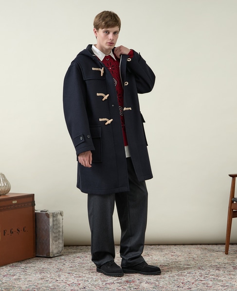 【1978 MEN'S MELROSE】ボンディングダッフルコート 詳細画像 ネイビー 11