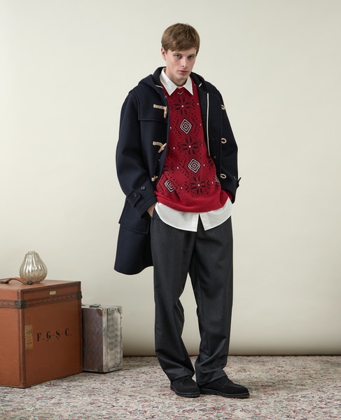 【1978 MEN'S MELROSE】ボンディングダッフルコート 詳細画像 ネイビー 12