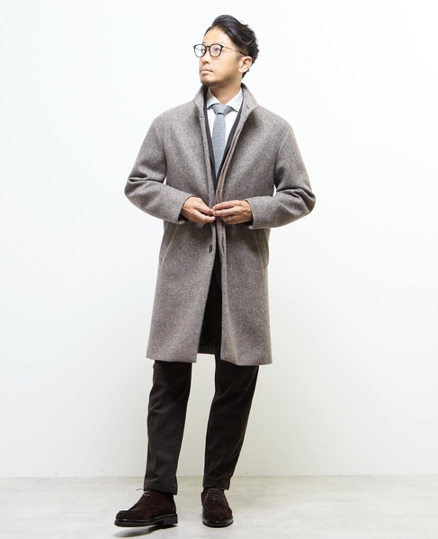 ウレタンボンディングスタンドカラーコート 詳細画像 ブラウン 17