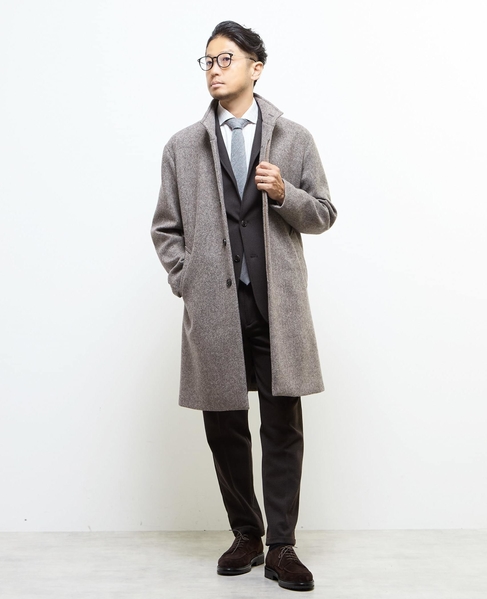 ウレタンボンディングスタンドカラーコート 詳細画像 ブラウン 18