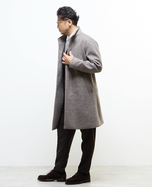 ウレタンボンディングスタンドカラーコート 詳細画像 ブラウン 19