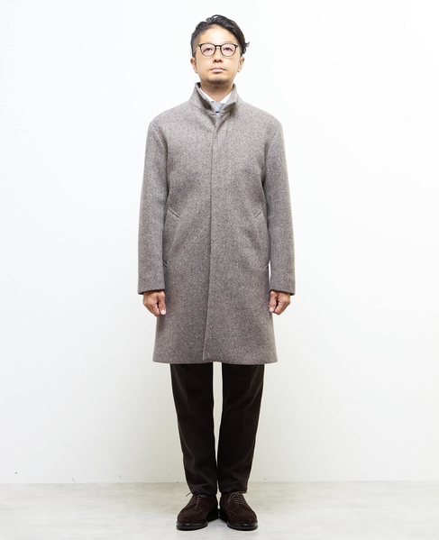 ウレタンボンディングスタンドカラーコート 詳細画像 ブラウン 2