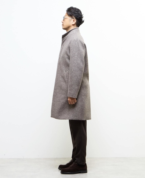 ウレタンボンディングスタンドカラーコート 詳細画像 ブラウン 3