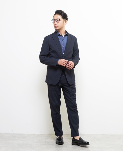 ドットエアーサッカーエアリージャケット(セットアップ可) 詳細画像 ネイビー 13