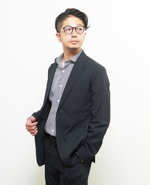 ドットエアーサッカーエアリージャケット(セットアップ可) 詳細画像 ネイビー 15