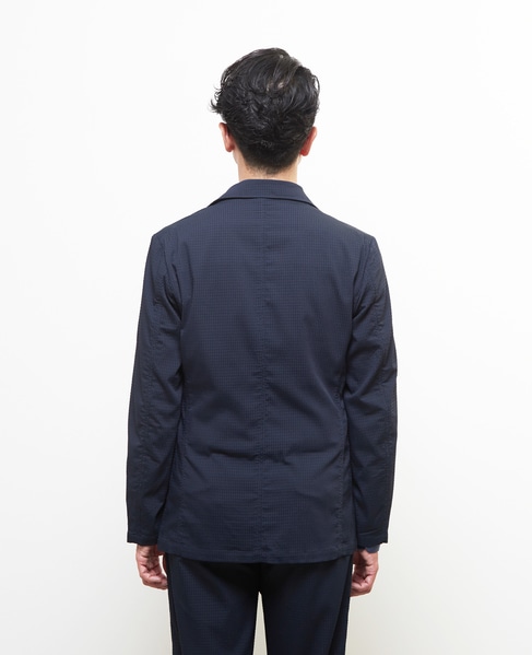 ドットエアーサッカーエアリージャケット(セットアップ可) 詳細画像 ネイビー 4