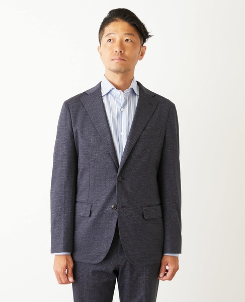 プリントテックジャージ コンフォートジャケット(セットアップ可) 詳細画像 グレー 2