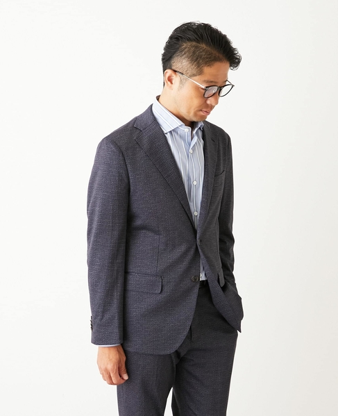 プリントテックジャージ コンフォートジャケット(セットアップ可) 詳細画像 グレー 20