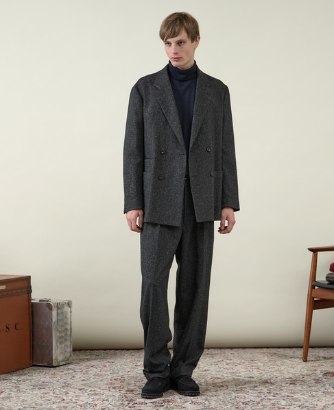 【1978 MEN'S MELROSE】ダブルブレストジャケット 詳細画像 チャコールグレー 14