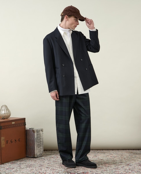 【1978 MEN'S MELROSE】ダブルブレストジャケット 詳細画像 チャコールグレー 20