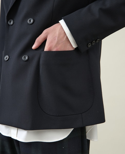 【1978 MEN'S MELROSE】ダブルブレストジャケット 詳細画像 チャコールグレー 7