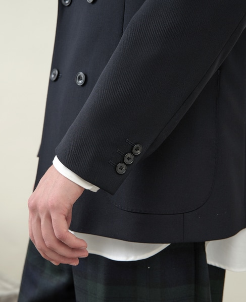 【1978 MEN'S MELROSE】ダブルブレストジャケット 詳細画像 チャコールグレー 8