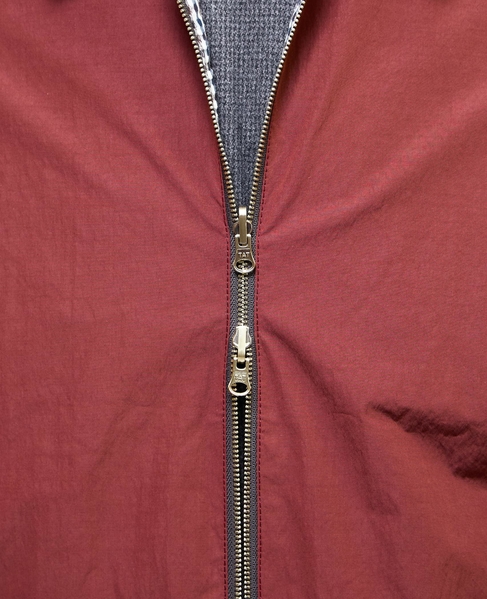 割繊タフタ×トラッドチェックリバーシブルハリントンジャケット 詳細画像 ボルドー 10
