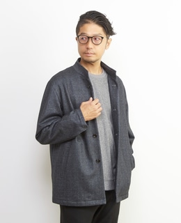 ダウンファブリックスタンドカラーブルゾン | 透湿 / 吸湿発熱 / ストレッチ