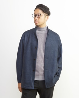 ダウンファブリックスタンドカラーブルゾン | 透湿 / 吸湿発熱 / ストレッチ