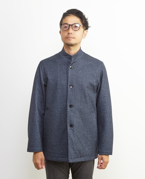 ダウンファブリックスタンドカラーブルゾン | 透湿 / 吸湿発熱 / ストレッチ 詳細画像 チャコールグレー 2