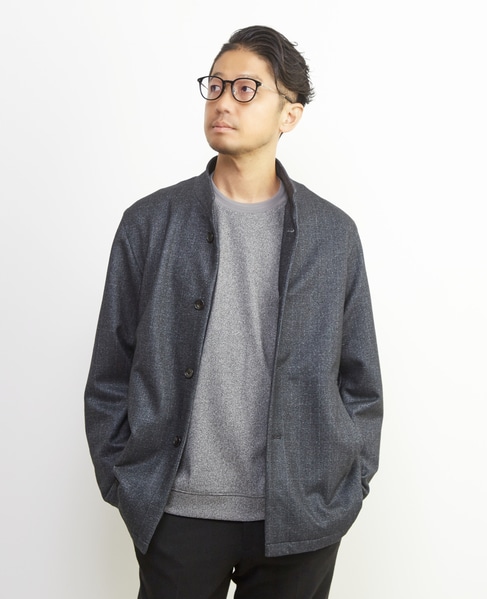 ダウンファブリックスタンドカラーブルゾン | 透湿 / 吸湿発熱 / ストレッチ 詳細画像 チャコールグレー 20