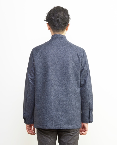 ダウンファブリックスタンドカラーブルゾン | 透湿 / 吸湿発熱 / ストレッチ 詳細画像 チャコールグレー 4