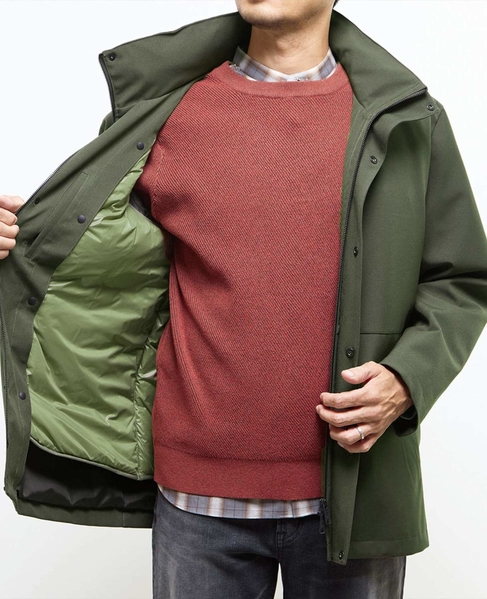 ボンディングツイルスタンドカラーブルゾン | 防風 詳細画像 カーキ 10
