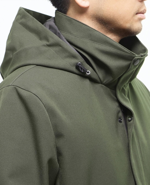 ボンディングツイルスタンドカラーブルゾン | 防風 詳細画像 カーキ 13