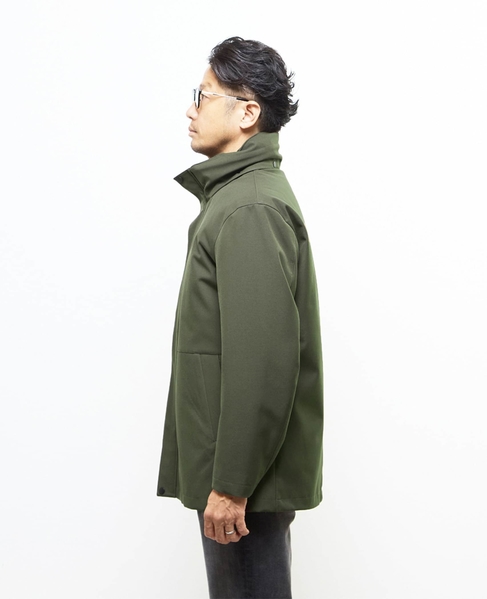 ボンディングツイルスタンドカラーブルゾン | 防風 詳細画像 カーキ 3