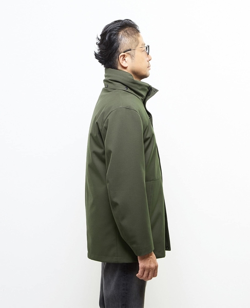 ボンディングツイルスタンドカラーブルゾン | 防風 詳細画像 カーキ 5